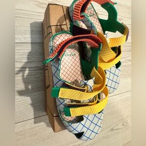 Mini Melissa Teal Green Jelly Sandals